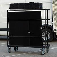 Тележка №2 (Для флагов, рам, сеток) + верхняя полка