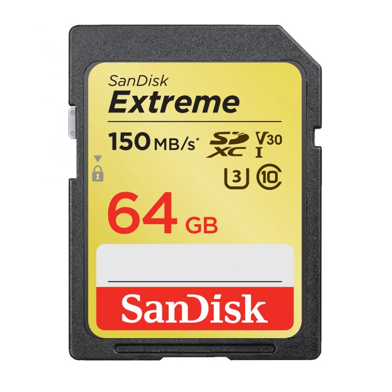 Карта памяти SanDisk Extreme SD 64GB