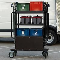 Тележка №3 (Для C-stand) три полки под свет или евроящик