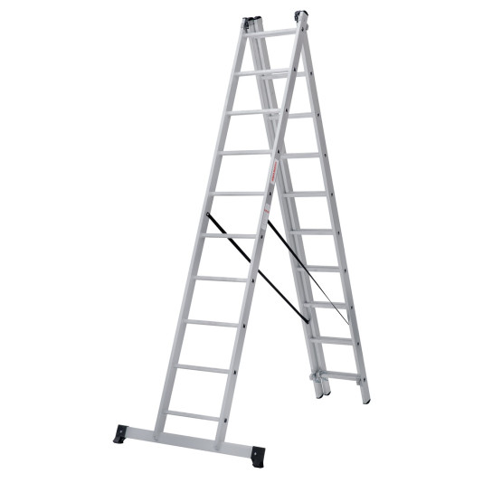 Лестница 3-секционная 10 ступеней (2.67/4.45/6.31м)