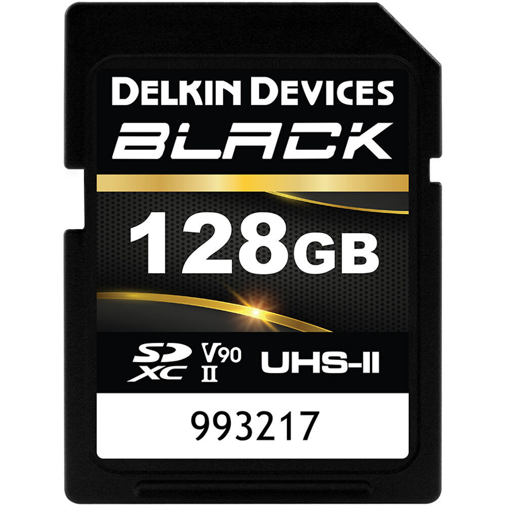 Карта памяти Delkin Devices Black SD 128GB